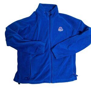 Columbia Womens Size XL Blue‎ Boise State Broncos Fleece Zip Front Sweatshirt